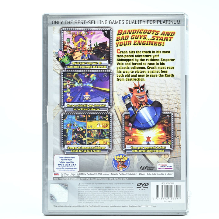 Crash Nitro Kart #1 - Sony Playstation 2 / PS2 Game - PAL - FREE POST!
