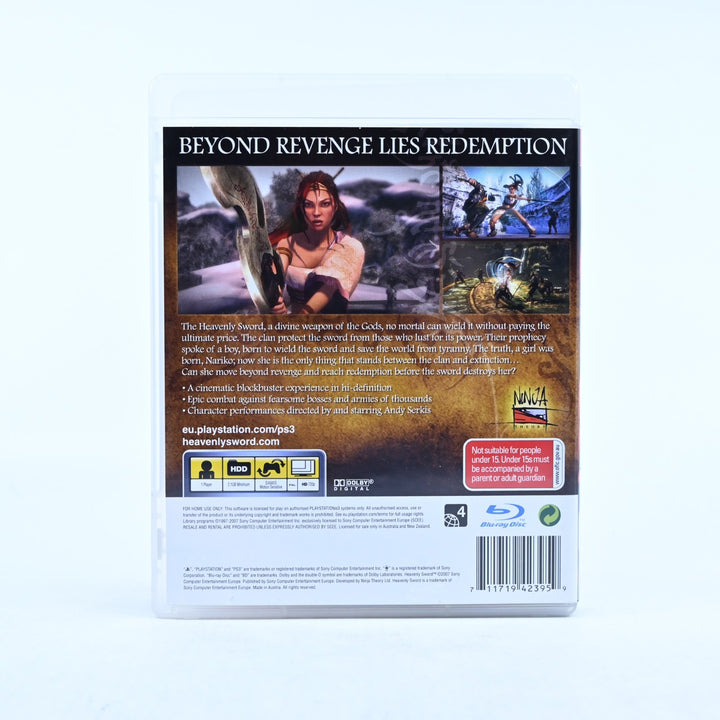 Heavenly Sword - Sony Playstation 3 / PS3 Game + Manual - MINT DISC!