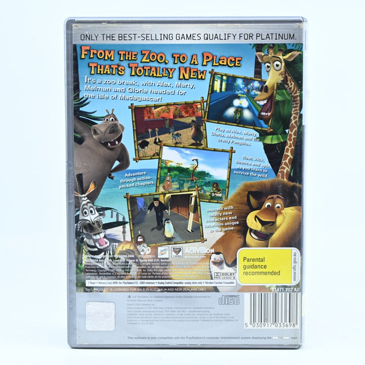Madagascar - Sony Playstation 2 / PS2 Game + Manual - MINT DISC!