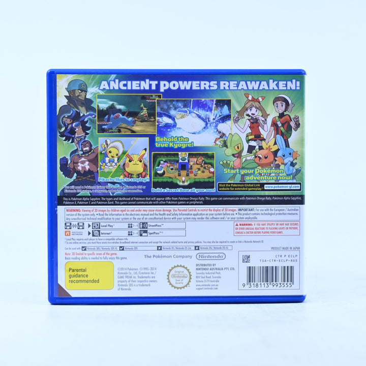 Pokemon Alpha Sapphire - Nintendo 3DS Game - PAL + Manual - FREE POST!