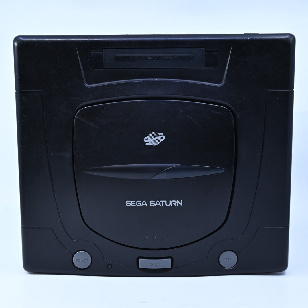 Black - Sega Saturn Console - PAL - Replaced CMOS Battery - FREE POST!