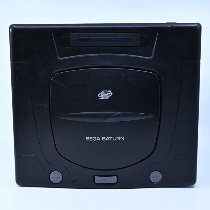 Black - Sega Saturn Console - PAL - Replaced CMOS Battery - FREE POST!