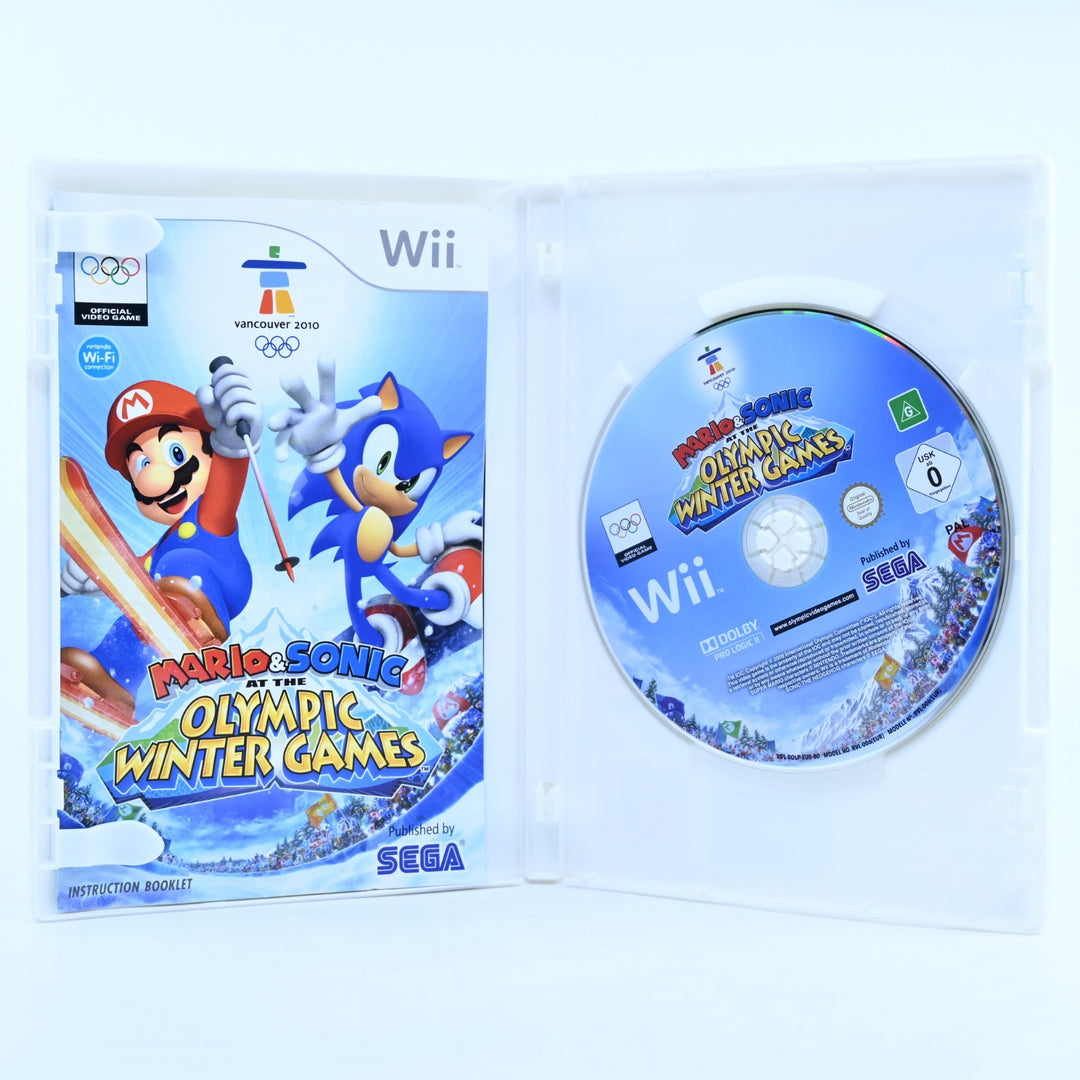 Mario & Sonic at the Olympic Winter Games - Nintendo Wii Game + Manual