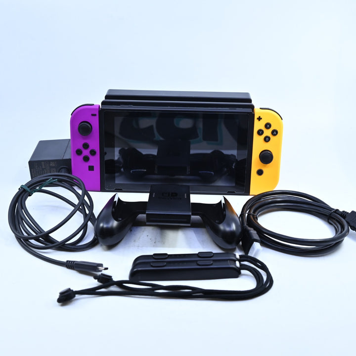 Purple / Neon Orange  Nintendo Switch  - Nintendo Switch Boxed Console - PAL
