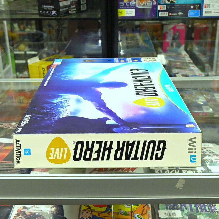 UNUSED! Guitar Hero Live - Box with Guitar & Nintendo Wii U Game - PAL FREE POST