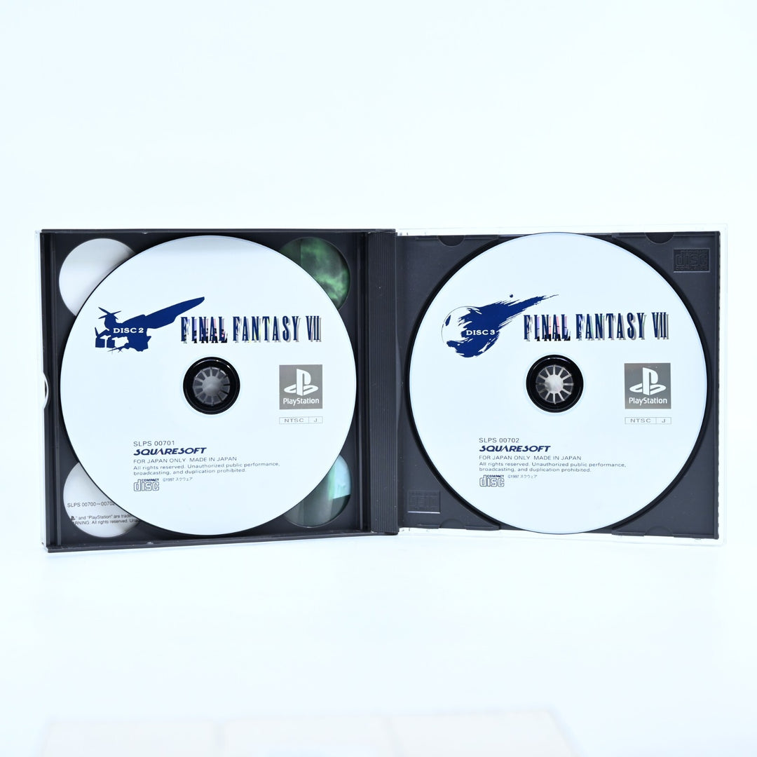 Final Fantasy VII - Japanese - Sony Playstation 1 / PS1 Game + Manual - NTSC-J