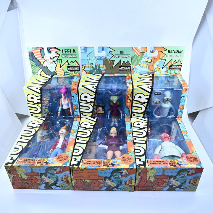 SEALED! Futurama Build-A-Bot - Robot Devil - Complete Toynami Figure Set - 2007