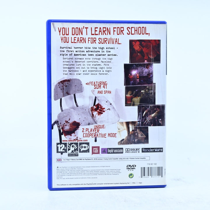 Obscure - Sony Playstation 2 / PS2 Game + Manual - PAL