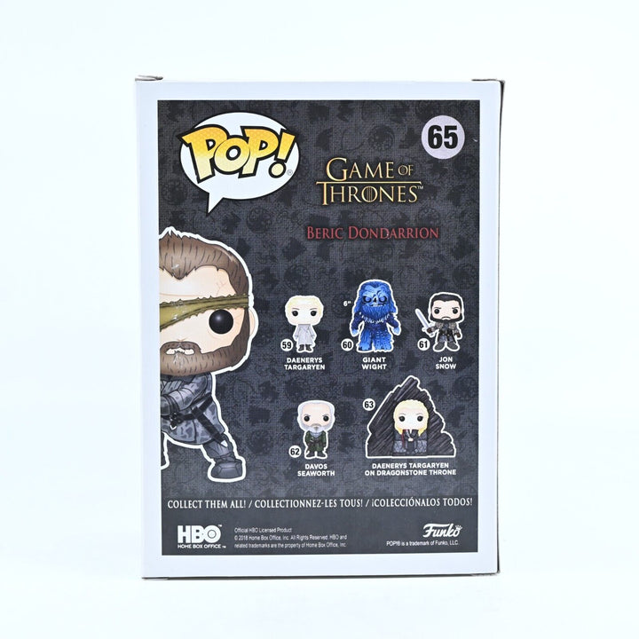 Beric Dondarrion - Game of Thrones - Funko Pop Vinyl #65