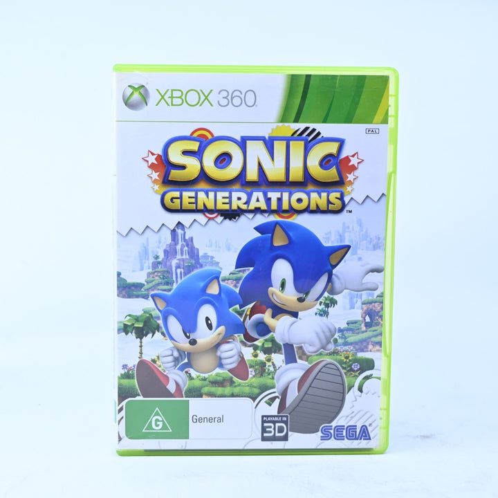 Sonic Generations - Xbox 360 Game + Manual - PAL - MINT DISC!