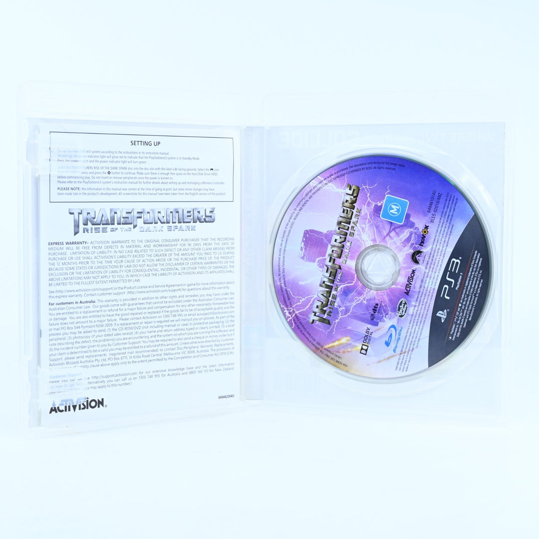 Transformers: Rise of the Dark Spark - Sony Playstation 3 / PS3 Game + Manual