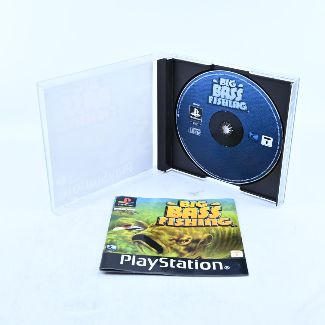 Big Bass Fishing - Sony Playstation 1 / PS1 Game + Manual - PAL - MINT DISC!