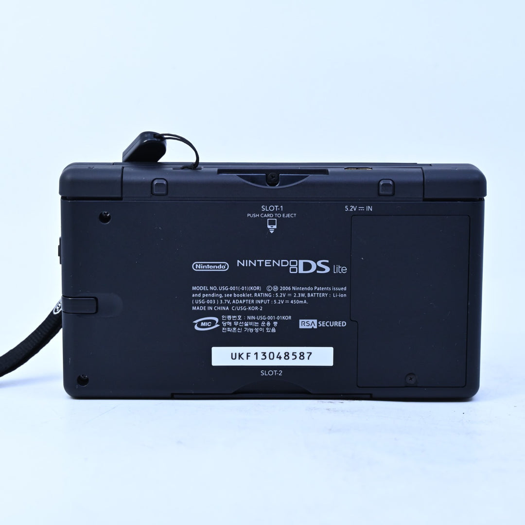 Black &amp; Crimson Red - Nintendo DS Lite Console - USG-001 - FREE POST!