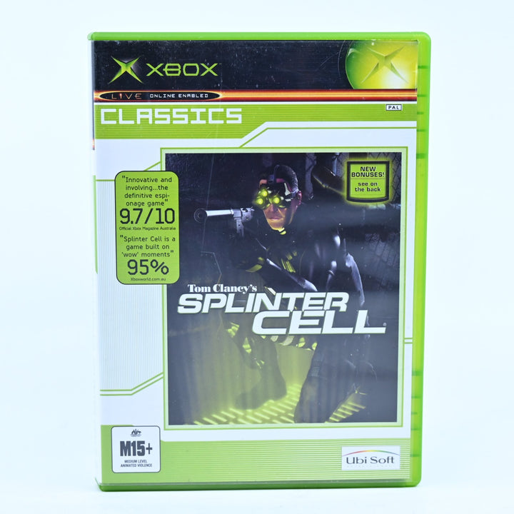 Tom Clancy's Splinter Cell - Original Xbox Game + Manual - PAL - MINT DISC!