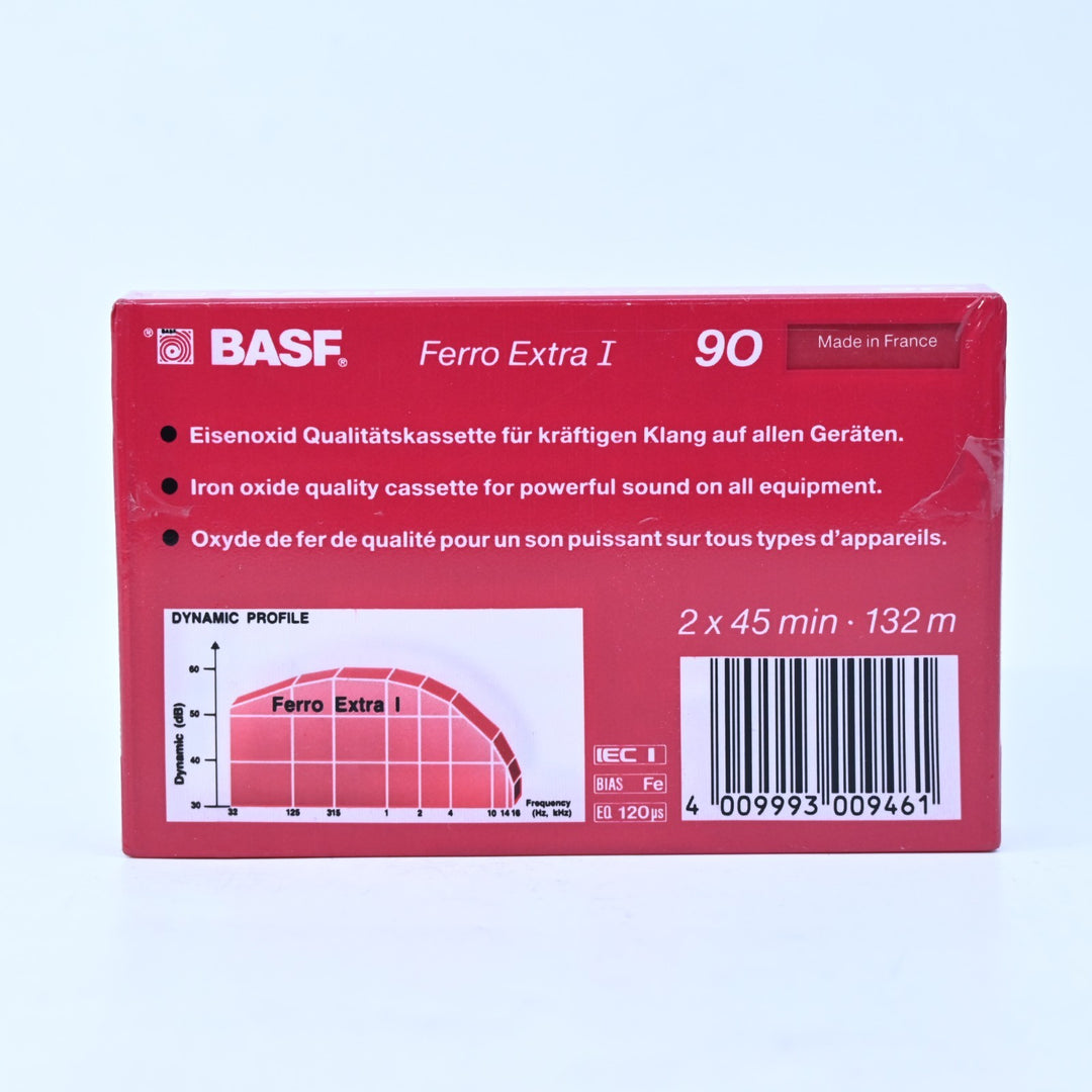 SEALED! BASF Ferro Extra I 90 Normal Position Type I Blank Audio 132m - Cassette