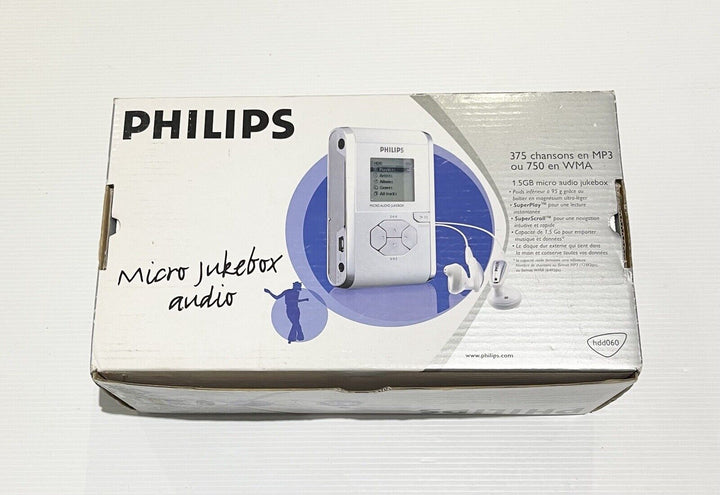 UNUSED! Philips Micro Audio Jukebox - BOXED! HDD060 - FREE POST! MP3 player