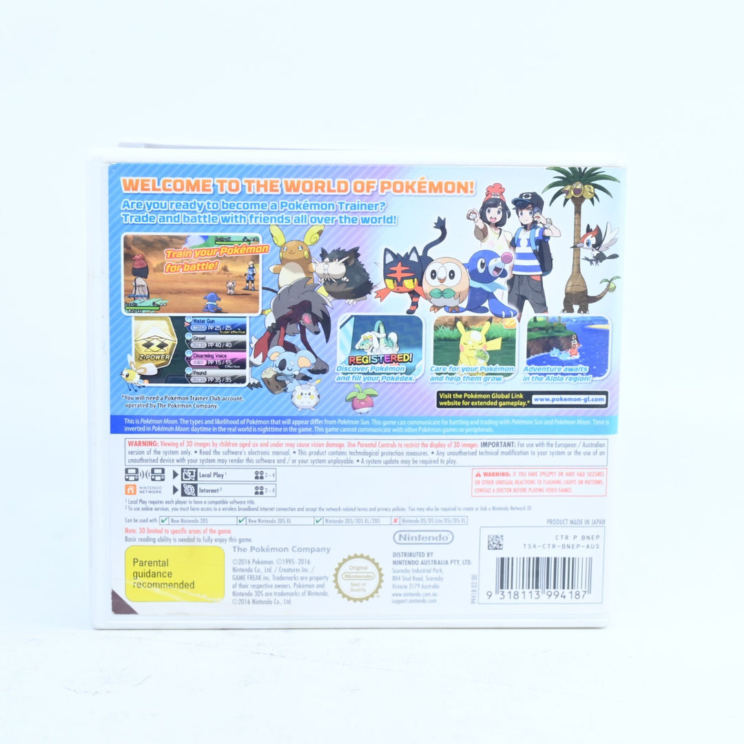 Pokemon Moon - Nintendo 3DS Game - PAL - FREE POST!