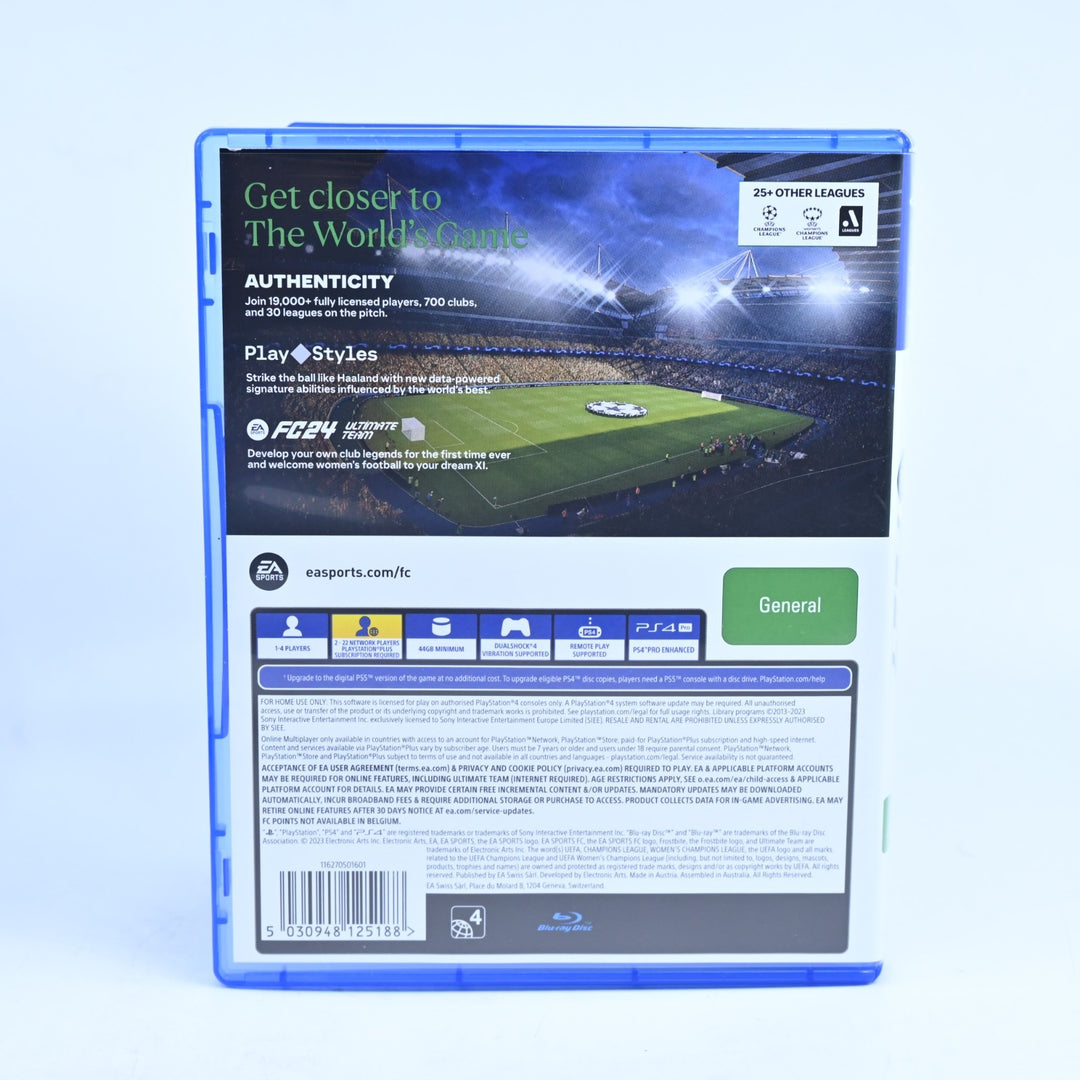 FC 24 - Sony Playstation 4 / PS4 Game - MINT DISC!