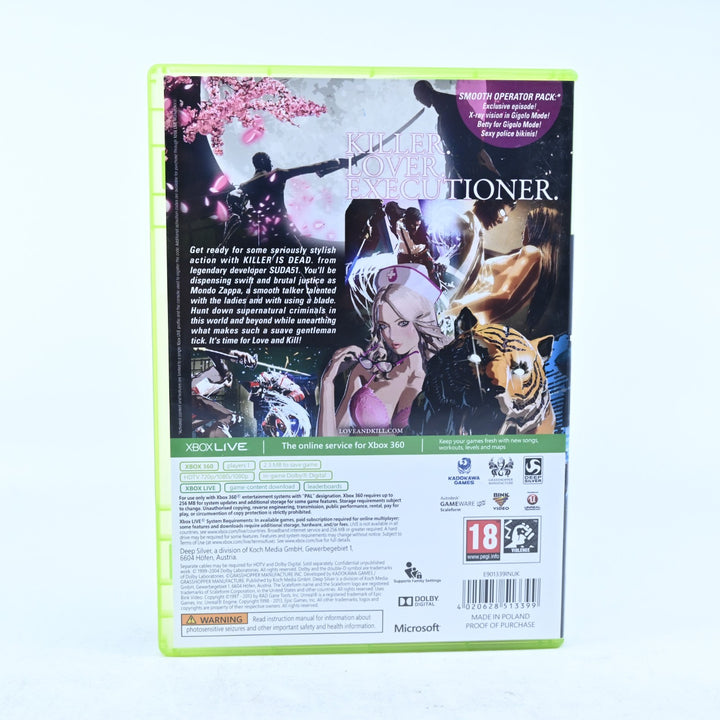 Killer Is Dead - Limited Edition - Xbox 360 Game + Manual - PAL