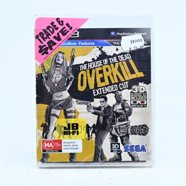 SEALED! The House Of The Dead Overkill: Extended Cut - PS3 Game + Manual