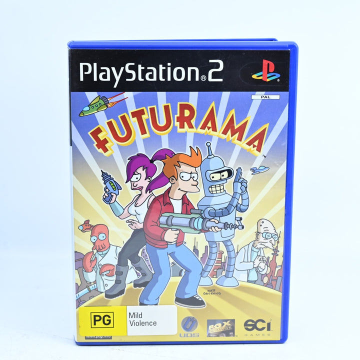 Futurama - Sony Playstation 2 / PS2 Game + Manual - PAL - MINT DISC!