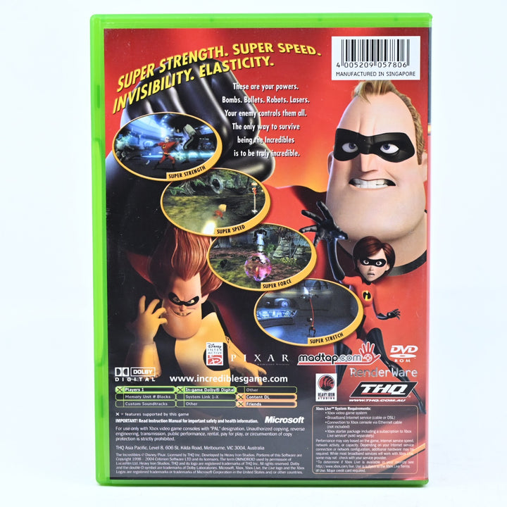 The Incredibles - Original Xbox Game + Manual - PAL - MINT DISC!