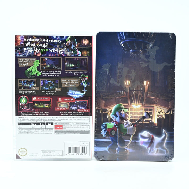 Luigi's Mansion 3 + Sealed Steelbook - Nintendo Switch Game - FREE POST!