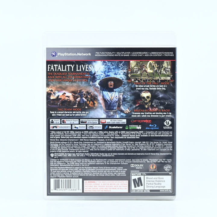 Mortal Kombat - Sony Playstation 3 / PS3 Game + Manual - FREE POST!