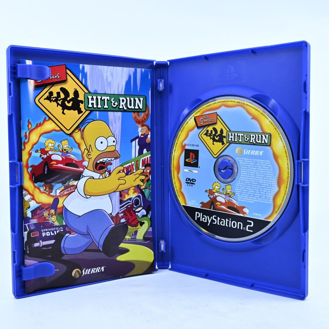 The Simpsons Hit & Run - Sony Playstation 2 / PS2 Game + Manual - PAL