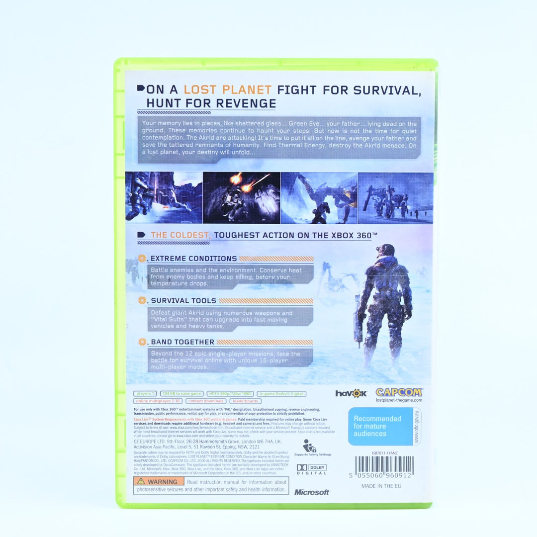 Lost Planet: Extreme Condition - Colonies Edition Disc - Xbox 360 Game + Manual