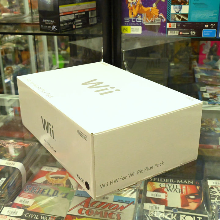 Black Wii Fit Plus Pack - Nintendo Wii Boxed Console - PAL - FREE POST!