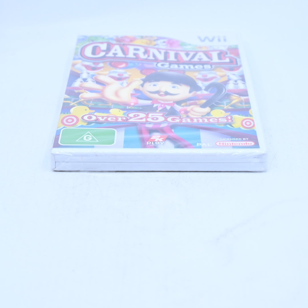 Carnival Games - SEALED! - Nintendo Wii Game + Manual - PAL - MINT DISC!
