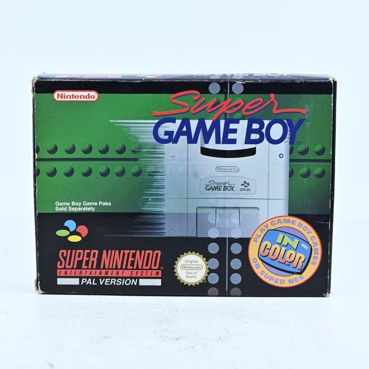 Super Game Boy / Gameboy - Super Nintendo / SNES Accessory + Manual - PAL