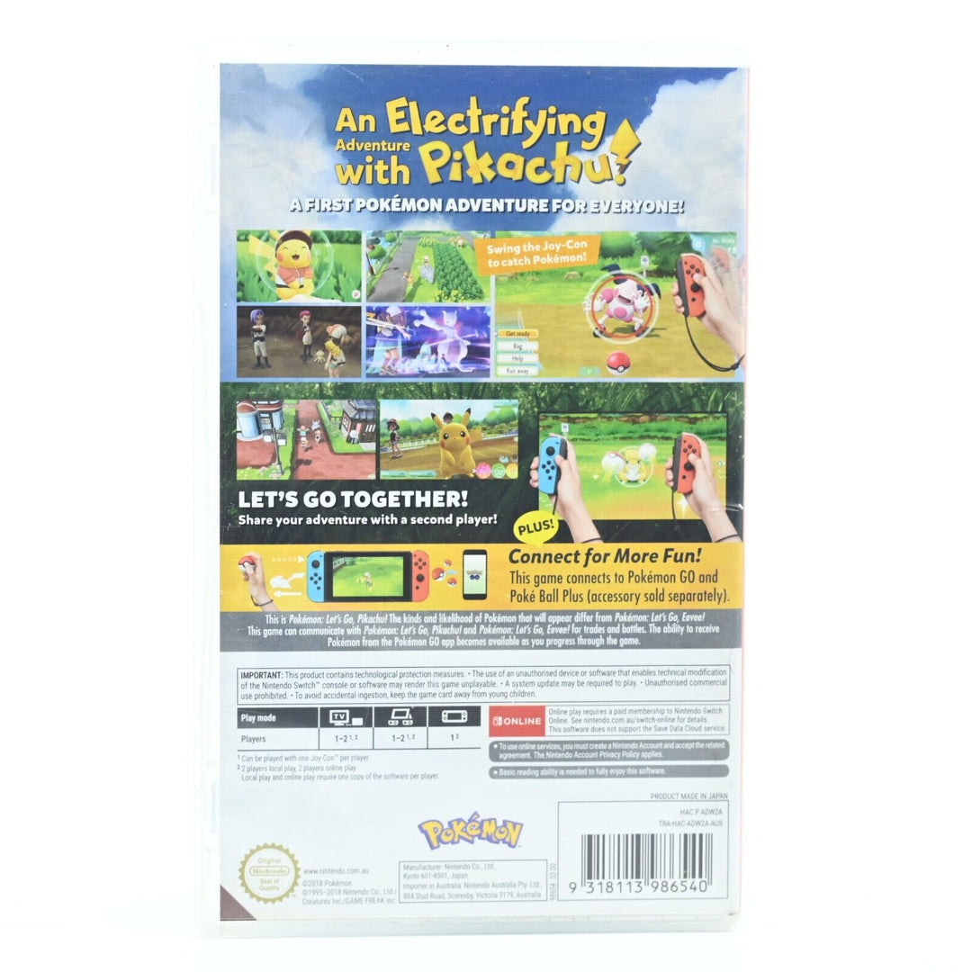 Pokemon: Let's Go, Pikachu! - Nintendo Switch Game - FREE POST!