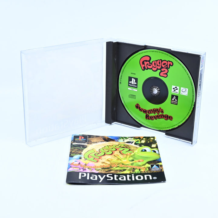 Frogger 2: La Vendetta Di Swampy - Sony Playstation 1 / PS1 Game + Manual - PAL