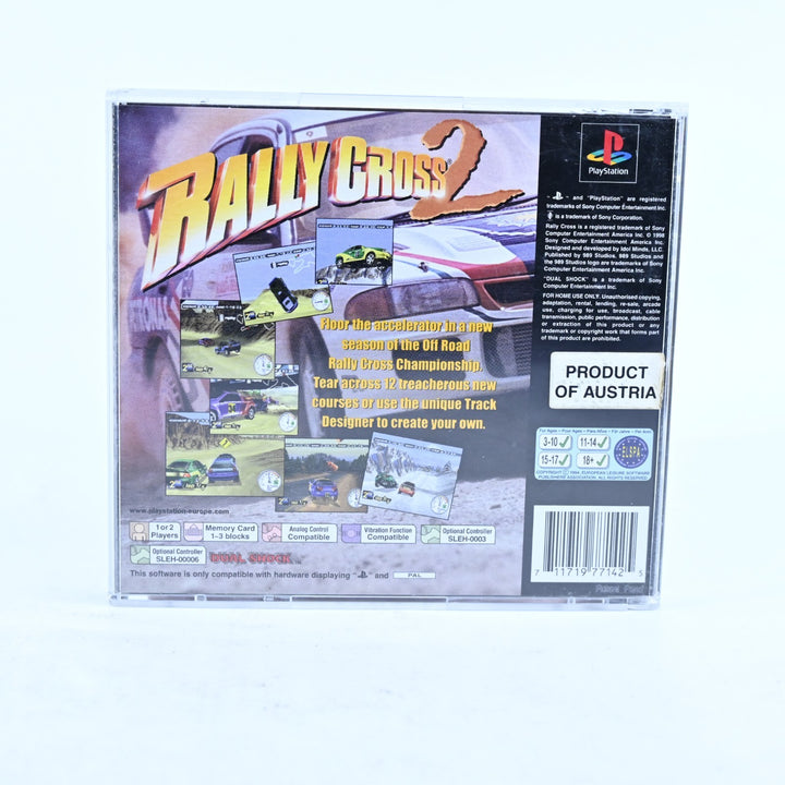 Rally Cross 2 - Sony Playstation 1 / PS1 Game + Manual - PAL - MINT DISC!