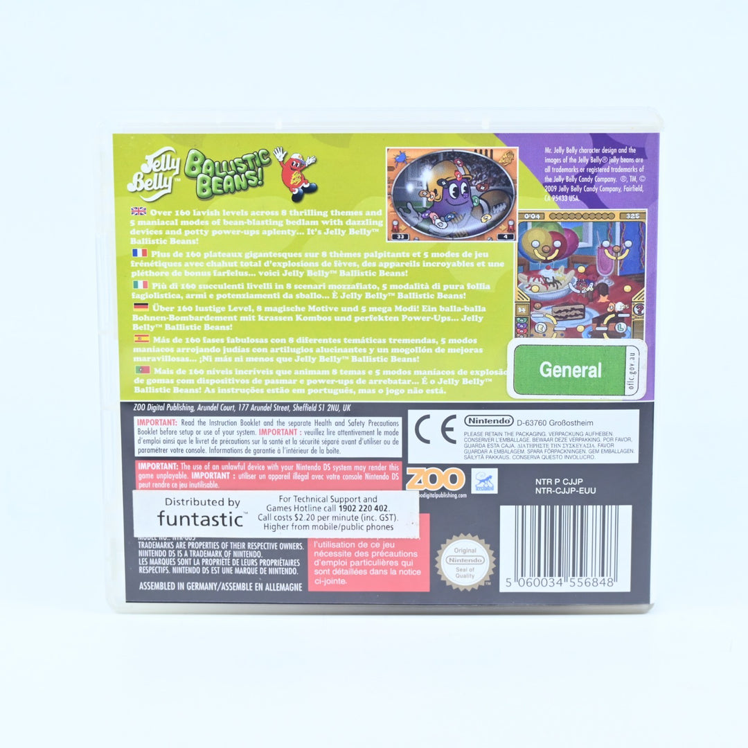 Jelly Belly: Ballistic Beans - Nintendo DS Game - PAL + Manual - FREE POST!