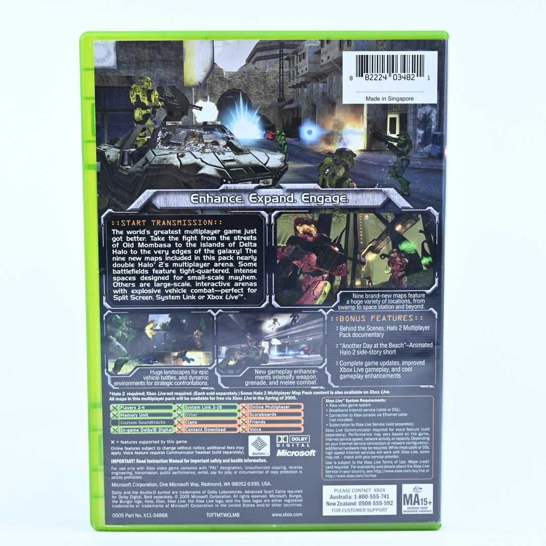 Halo 2 Multiplayer Map Pack - Original Xbox Game + Manual - PAL - MINT DISC!