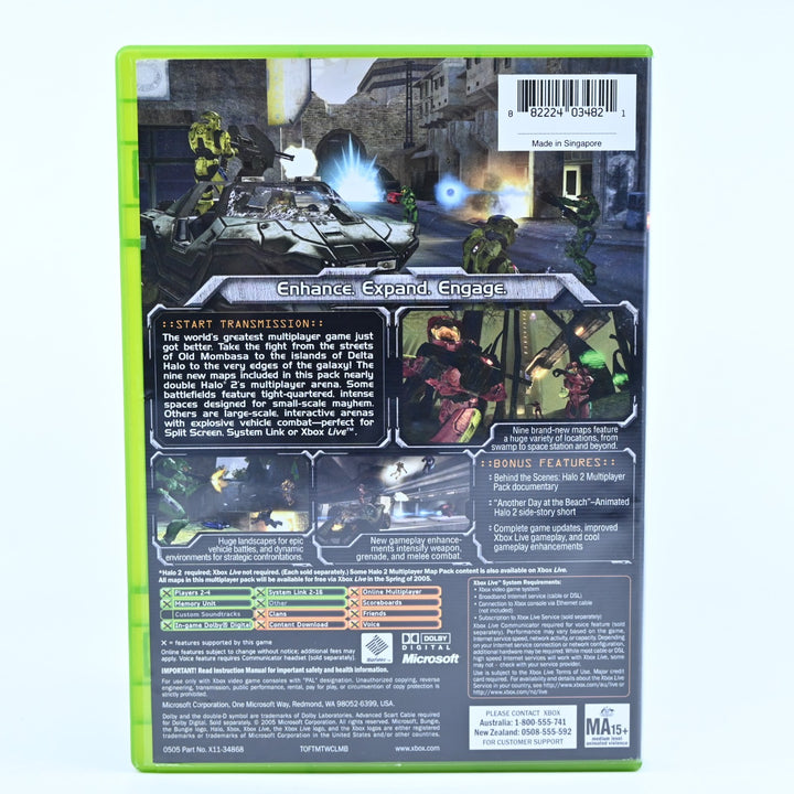 Halo 2 Multiplayer Map Pack - Original Xbox Game + Manual - PAL - MINT DISC!