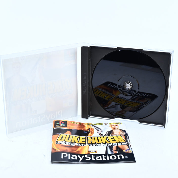 Duke Nukem: Land of the Babes  - Sony Playstation 1 / PS1 Game + Manual - PAL