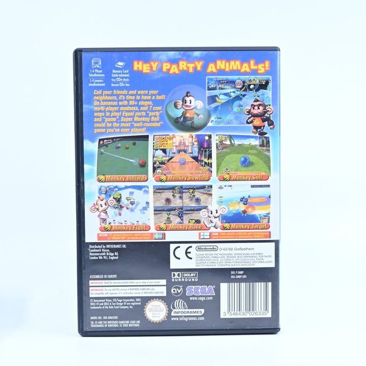Super Monkey Ball - Nintendo Gamecube Game + Manual - PAL - FREE POST!