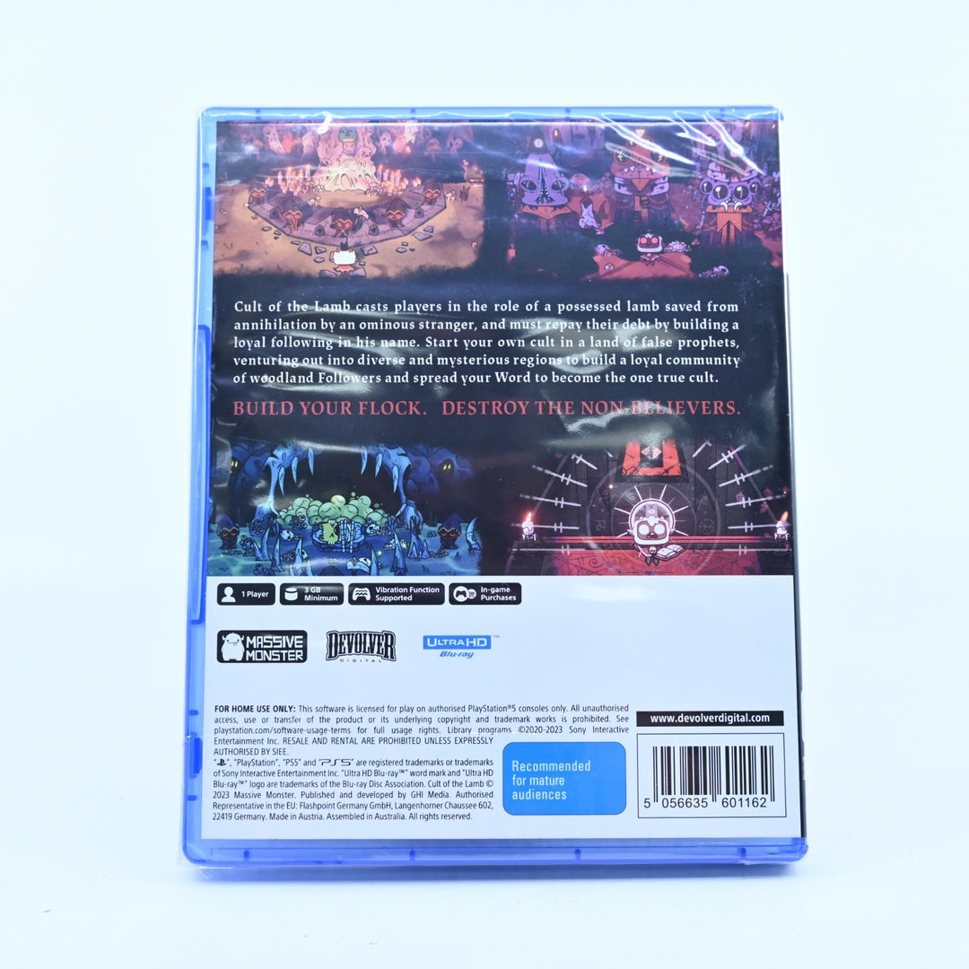 Cult of the Lamb - Sony Playstation 5 / PS5 Game - MINT DISC! SEALED!