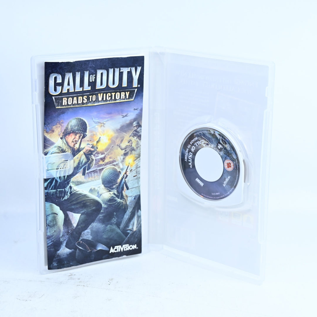 Call of Duty Roads to Victory - Sony PSP Game + Manual - FREE POST!