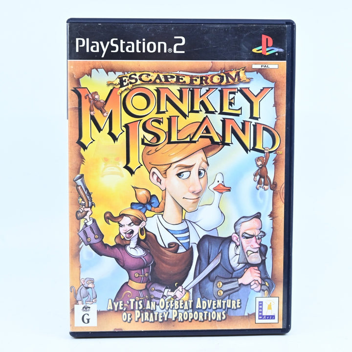 Escape From Monkey Island - Sony Playstation 2 / PS2 Game + Manual - PAL