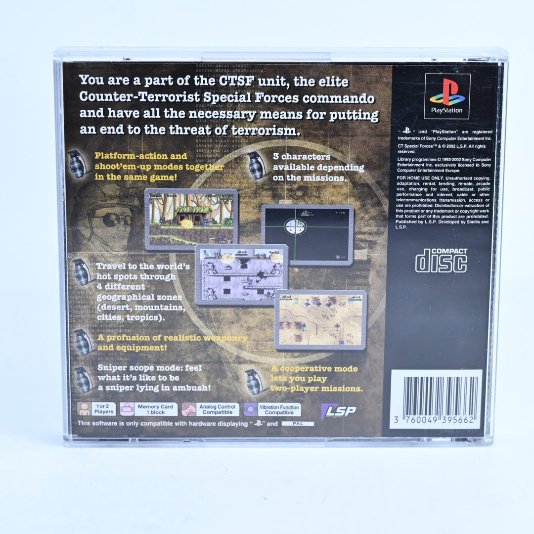 CT Special Forces - Sony Playstation 1 / PS1 Game + Manual - PAL - MINT DISC!