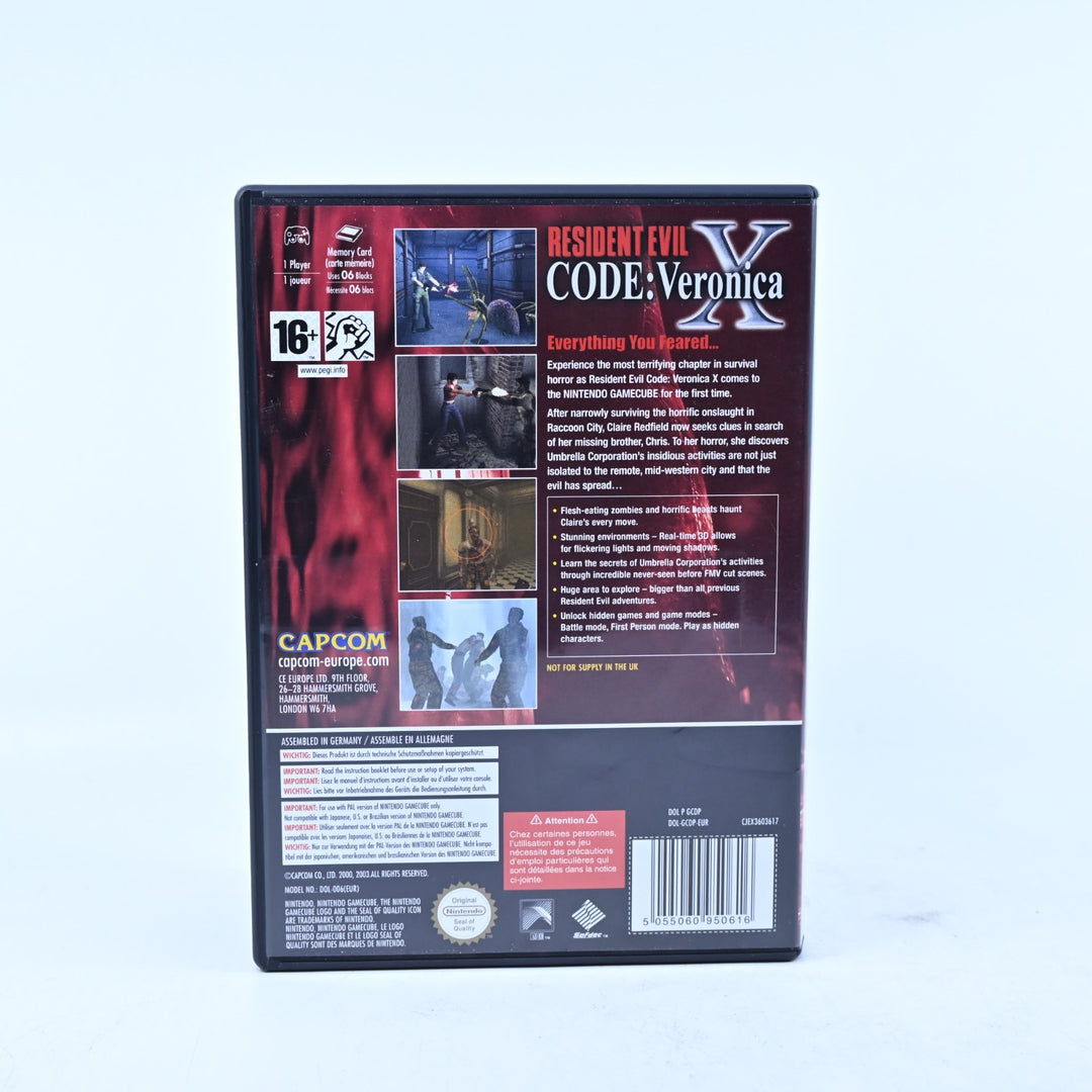 Resident Evil CODE: Veronica X - Nintendo Gamecube Game + Manual - PAL