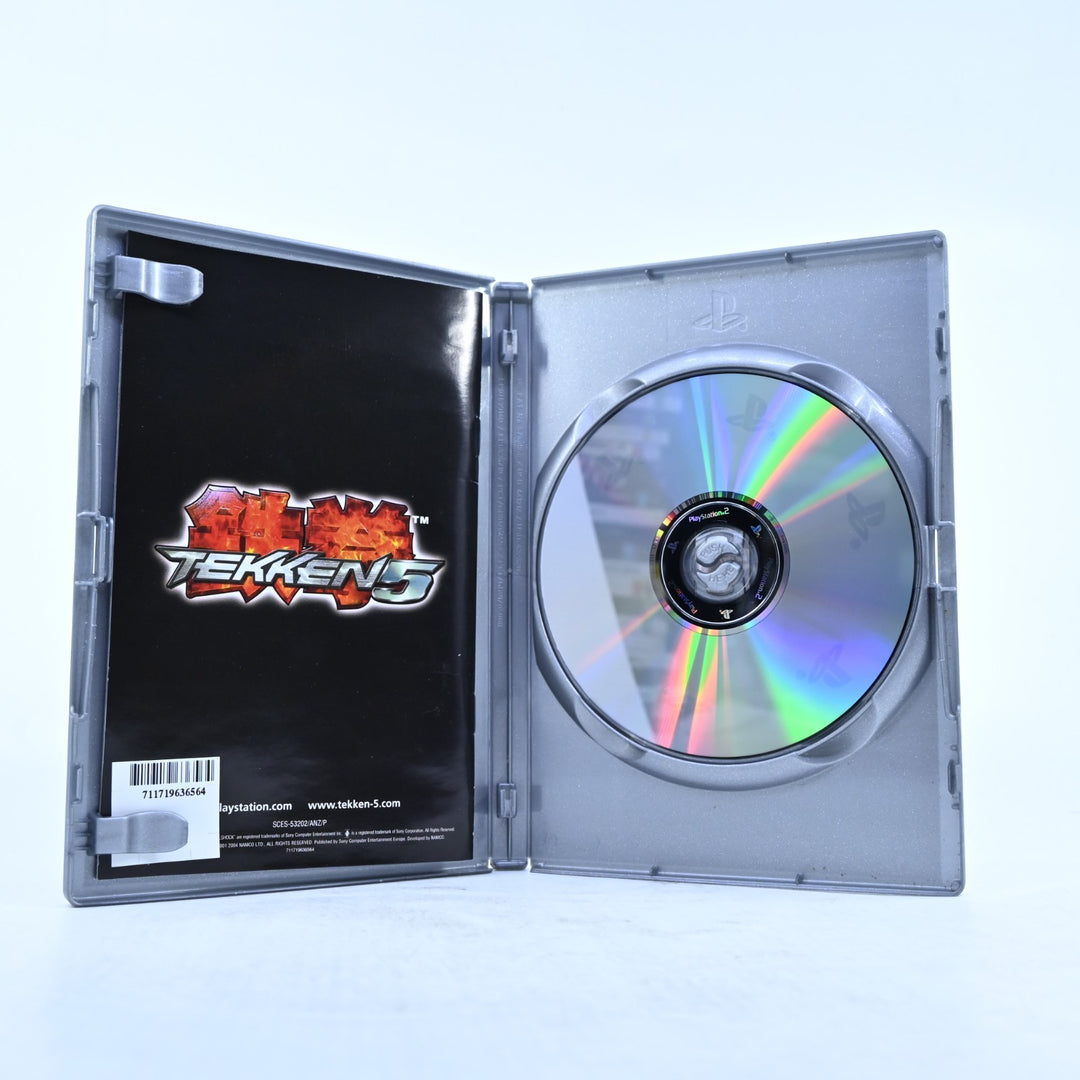 Tekken 5 - Sony Playstation 2 / PS2 Game + Manual - PAL - MINT DISC!