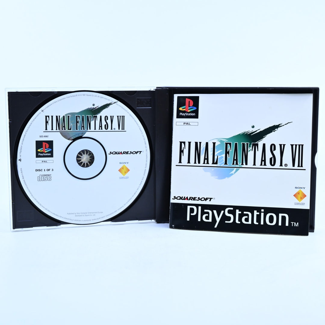 Final Fantasy VII - Sony Playstation 1 / PS1 Game + Manual - PAL