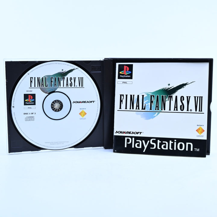 Final Fantasy VII - Sony Playstation 1 / PS1 Game + Manual - PAL