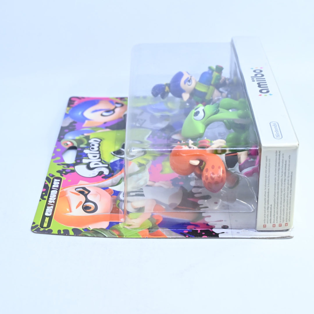 SEALED! Inkling Girl/Squid/Boy Amiibo Set - Splatoon - Toy - FREE POST!